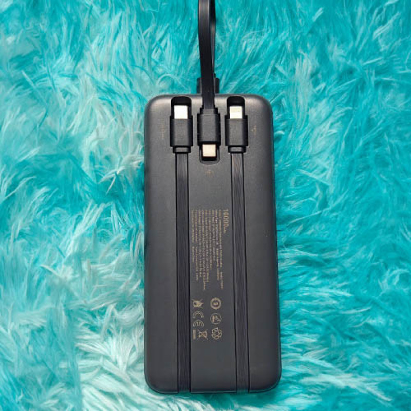 QCY Pulse PB10H 10000mAh(22.5W) Power Bank With 3 Cables