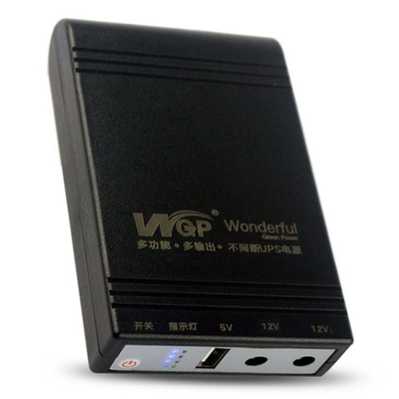 WGP Mini UPS 10400 mAh Battery 5v,12v,12v Update version