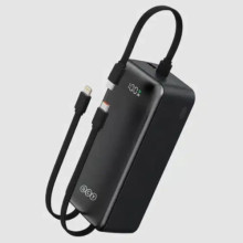QCY Pulse PB30B 30000mAh(22.5W) Power Bank With 3 Cables